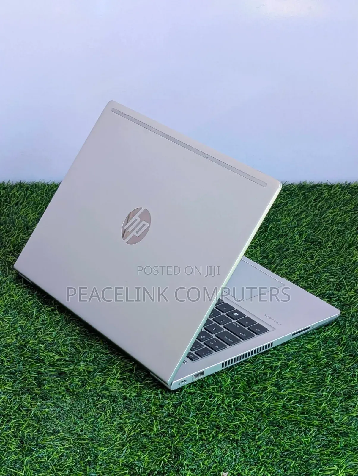 HP ProBook laptop photographed at the Peacelink Computers store in Lagos